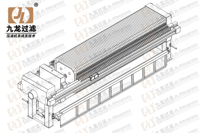 X800廂式拉板翻板壓濾機(jī)